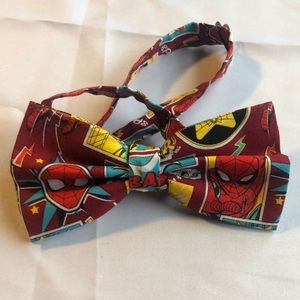 Red Spider-Man Bowtie 
Homemade bow tie.